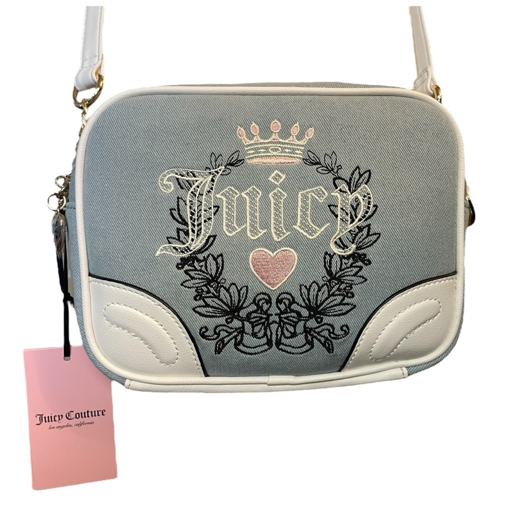 Juicy Couture Denim Heritage Crossbody NWT - Picture 2 of 16